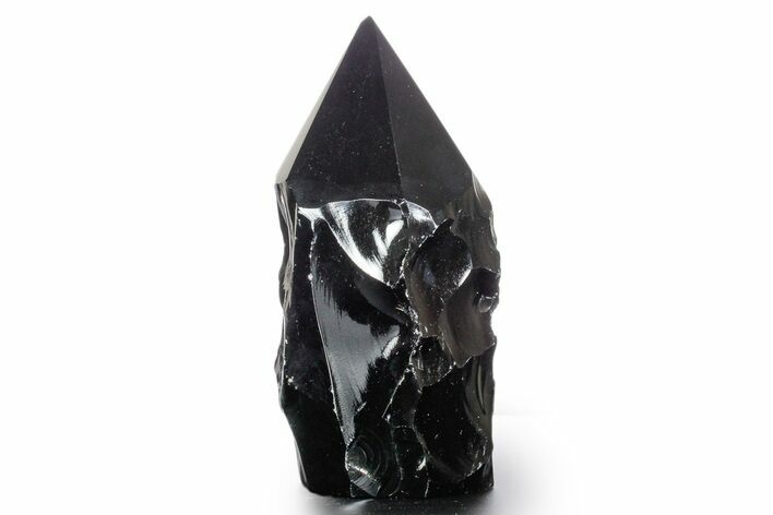 Free-Standing Polished Obsidian Point - Mexico #355052